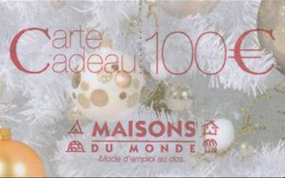 Concours gagnez 24 cartes cadeau Maisons du monde de 100 euros