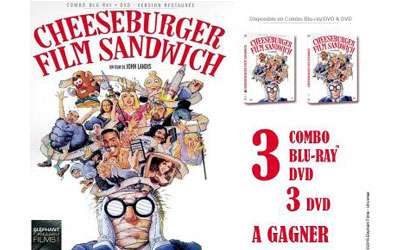 Concours gagnez 3 Blu-ray DVD du film Cheeseburger Film Sandwich