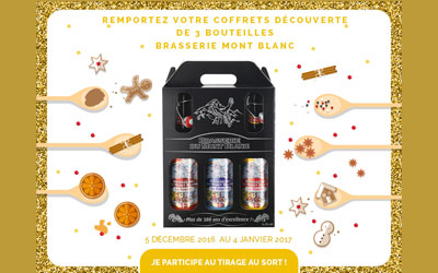 Concours gagnez 3 bières Brasserie du Mont-Blanc