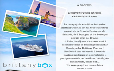 Concours gagnez 5 coffrets voyage Brittanybox Saphir Classique