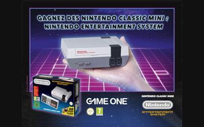 Concours gagnez 5 consoles de jeux Nintendo Classic Mini