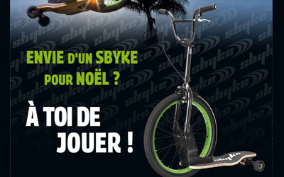 Concours gagnez 5 vélosskates Sbyke