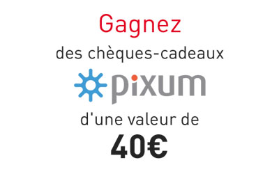 Concours gagnez 60 chèques cadeau Pixum de 40 euros