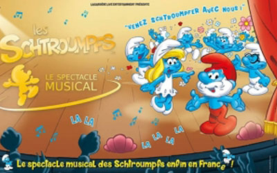 Concours gagnez des invitations pour le spectacle musical Les Schtroumpfs