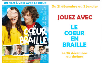 Concours gagnez des places de cinéma pour le film Le coeur en braille