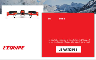 Concours gagnez un Drone Parrot Bebop