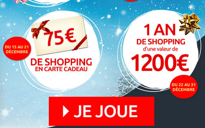 Concours gagnez un an de shopping de 1200€