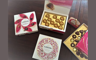 Concours gagnez un ensemble de 5 coffrets chocolats Lanvin
