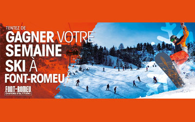 Concours gagnez un séjour au ski d'une semaine pour 4 à Font Romeu