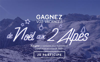 Concours gagnez un séjour d'une semaine pour 4 aux 2 Alpes