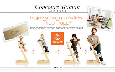 Concours gagnez une chaise bébé Tripp Trapp gravée