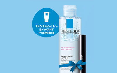 Test produit, 100 duos mascara + eau micellaire La Roche-Posay