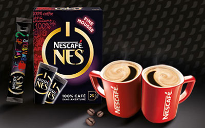 Test produit, 2000 packs des sticks de café Nescafé Nes