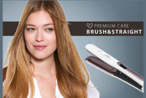 Test produit, 50 Lisseurs Premium Care Brush & Straight
