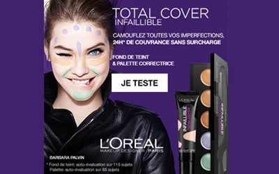 Test produit, Duo Fond de teint et Palette Infaillible Total Cover