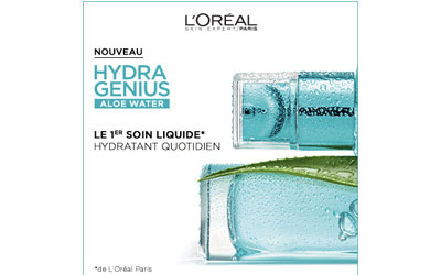 Test produit, Le Soin Liquide - Hydra Genius Aloe Water de L'Oréal Paris