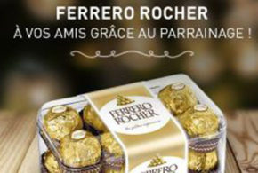 Une boîte de Ferrero Rocher offerte