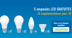 5 ampoules LED Gratuites