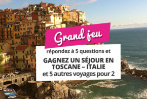 Concours gagnez 1 séjour circuit de 5 nuits pour 2 en Italie