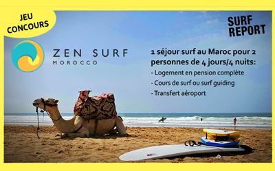 Concours gagnez 1 séjour de surf de 4 jours pour 2 au Maroc