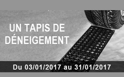 Concours gagnez 1 set de deux tapis de déneigement Auto Pratic