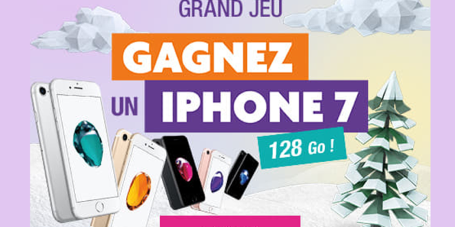 Concours gagnez 1 smartphone iPhone 7 128 Go