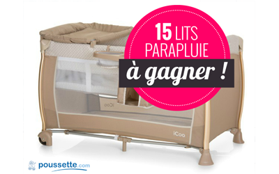 Concours gagnez 15 lits parapluie