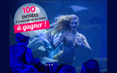 Concours gagnez 4 entrées pour l'aquarium de Paris