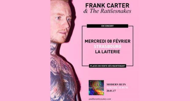 Concours gagnez des invitations pour le concert de Frank Carter