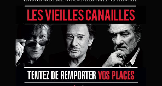 Concours gagnez des invitations pour le concert de Jacques Dutronc, Johnny Hallyday et Eddy Mitchell