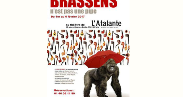 Concours gagnez des invitations pour le spectacle Brassens n'est pas une pipe