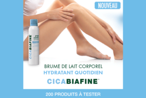 Test produit, 200 brumes de lait corps CicaBiafine