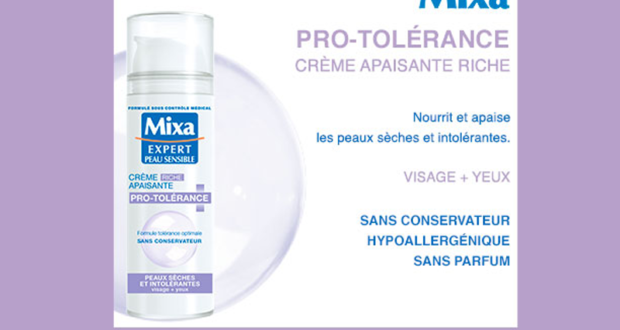 Test produit, La Crème Apaisante Riche Pro-Tolérance de Mixa