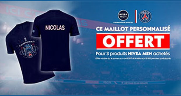 1 maillot PSG offert