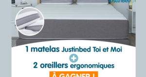 1 matelas avec 2 oreillers ergonomiques