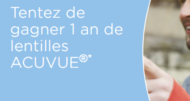 12 lots d'un an de lentilles Acuvue