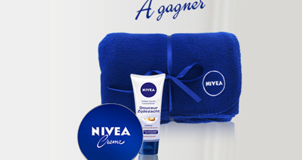 30 coffrets comportant 2 produits de soins Nivea + 1 plaid