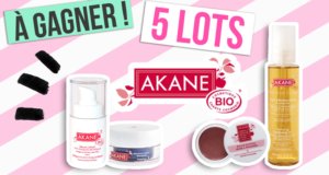 Concours gagnez 1 huile démaquillante Akane + 1 sérum + 1 masque