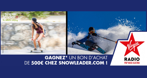 Concours gagnez bons d'achat Snowleader de 500 euros