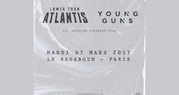 Concours gagnez des invitations pour le concert de Lower Than Atlantis