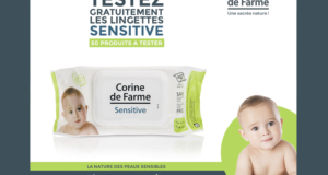 Test produit, Lingettes Sensitive de CORINE DE FARME