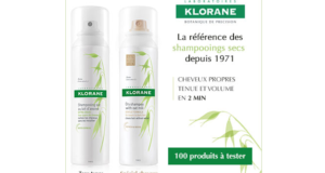 Test produit, Shampooing Sec au lait d'Avoine Spray de Klorane