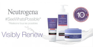 Test produit, la routine visage & corps Neutrogena Visibly Renew