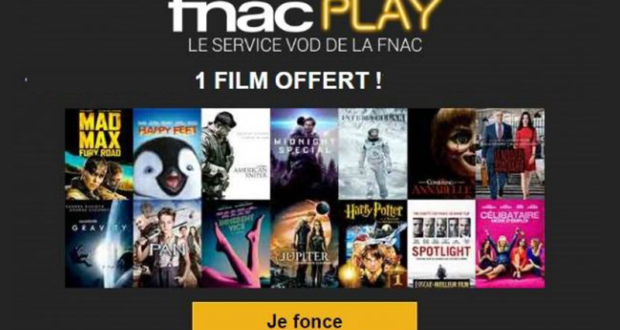 Un film gratuit pour les adhérents Fnac