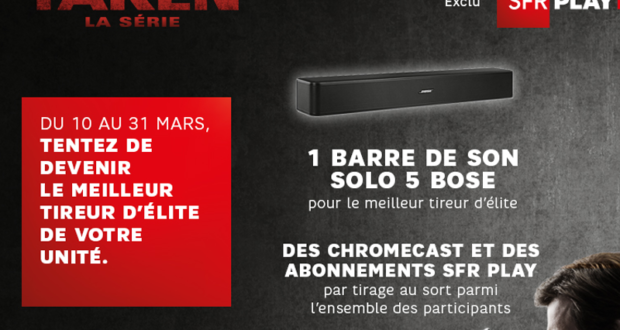 10 Chromecast avec 1 abonnement d’un an à SFR Play