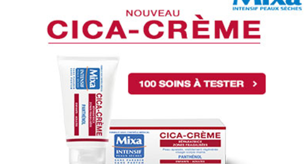 100 CICA-CRÈME Réparatrice Zones Fragilisées de MIXA à tester