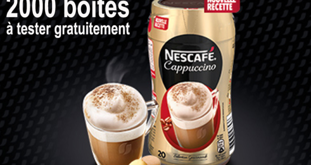 2000 boîtes de Nescafé Cappuccino à tester