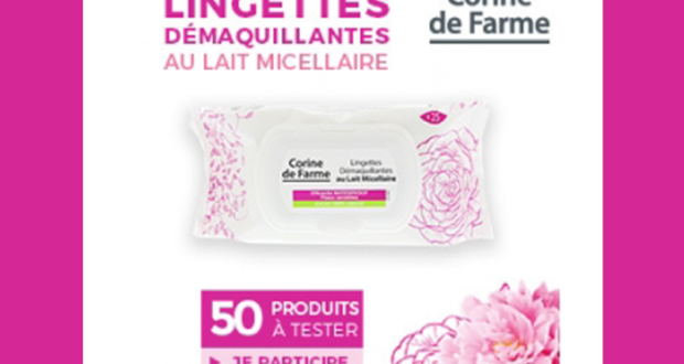 50 Lingettes Démaquillantes au Lait Micellaire