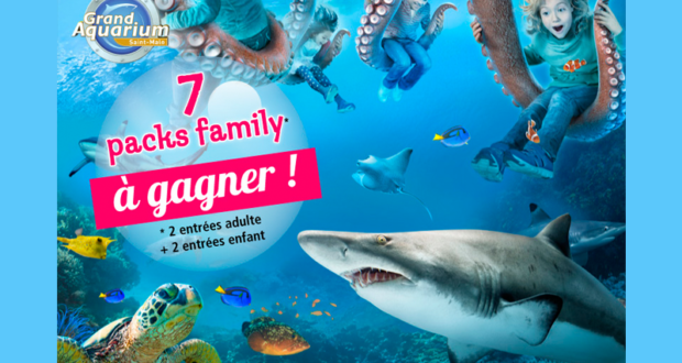 7 packs family pour l'Aquarium de Saint-Malo