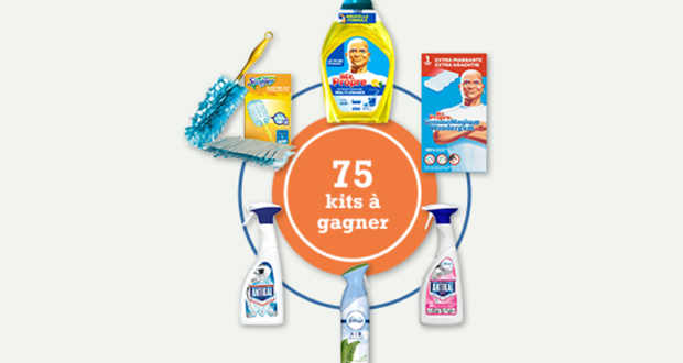 75 kits de 6 produits nettoyants